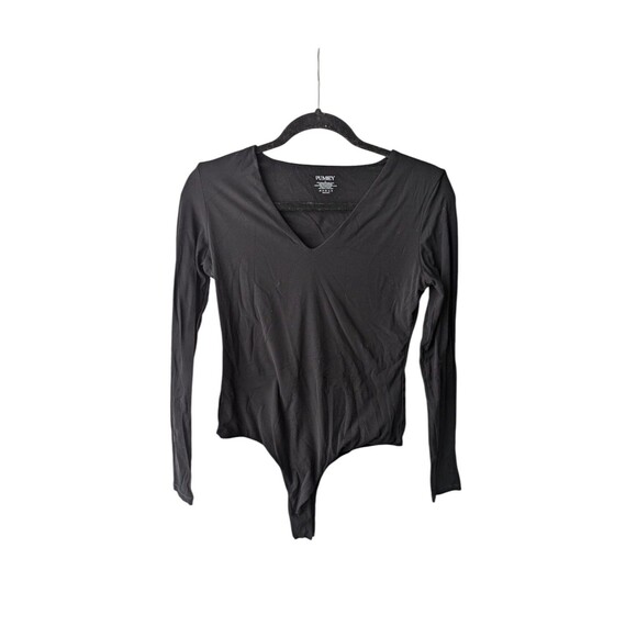 PUMIEY Women's sz M Med Scoop Neck Longsleeve Bodysuit - Picture 1 of 3
